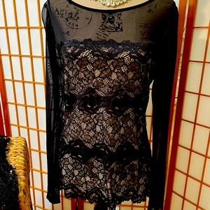 INC sexy dressy top sz XL